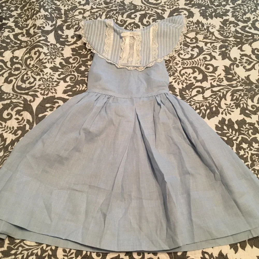 Vintage 80s Peaches 'N Cream kids dress spring summer Easter